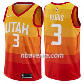 Camiseta Hombre Utah Jazz Ricky Rubio 3 Nike City Edition Swingman